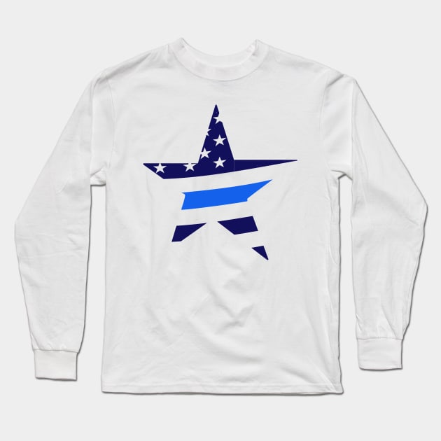 i back the blue Long Sleeve T-Shirt by Coron na na 